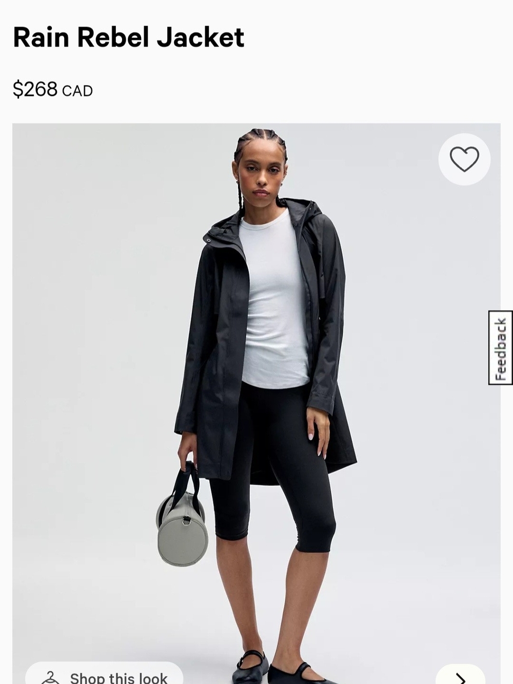 lululemon black Rain Rebel Jacket - 10